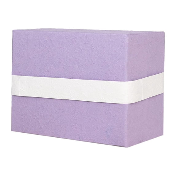 Perfect Memorials Lavender & White Biodegradable Box Cremation Urn