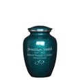 thumbnail image 1 of Perfect Memorials Custom Engraved Medium Deep Sea Brushed Cremation Urn, 1 of 5