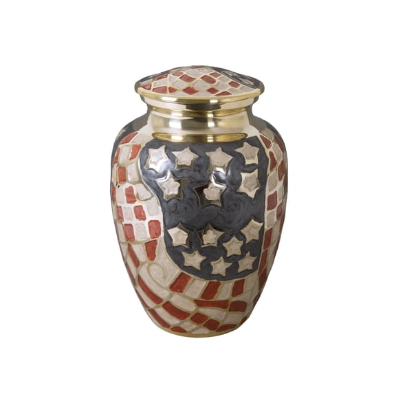 Perfect Memorials Medium Old Glory Cremation Urn