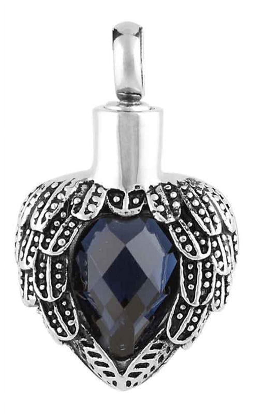 Perfect Memorials Ruby Angels Near Heart Stainless Steel Cremation Jewelry Walmart