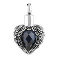 thumbnail image 1 of Perfect Memorials Sapphire Angels Near Heart Stainless Steel Cremation Jewelry, 1 of 5