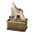 thumbnail image 1 of Perfect Memorials Small Wolf and Pups Cremation Urn, 1 of 8
