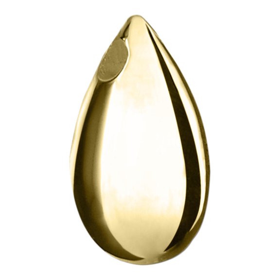 Perfect Memorials Teardrop 14k Gold Vermeil Cremation Jewelry