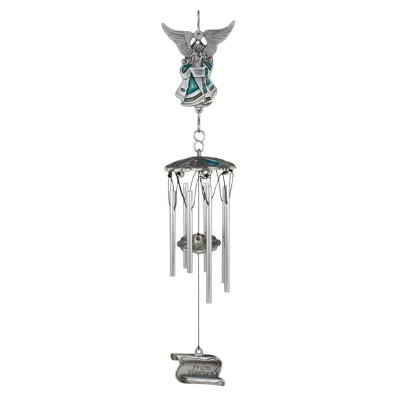 Perfect Memorials Whispers from Heaven Teal Wind Chime