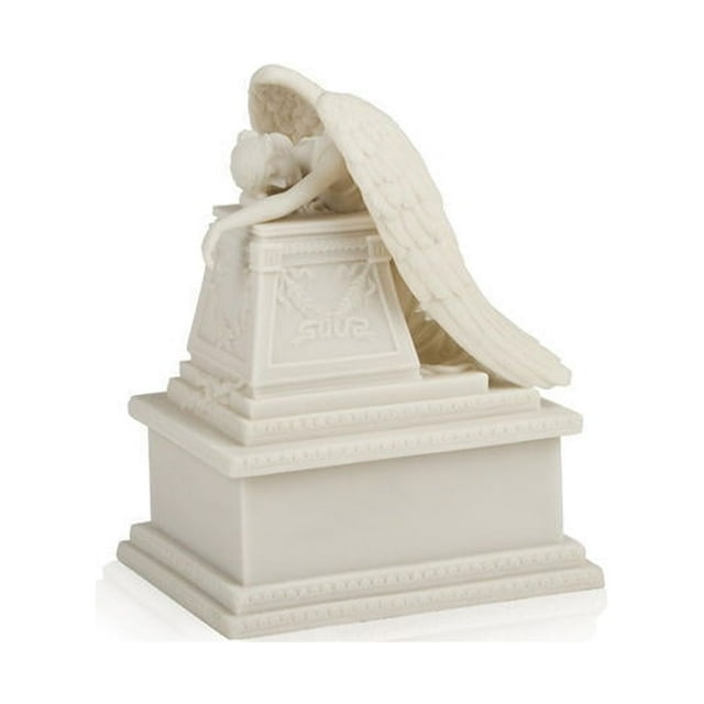 Perfect Memorials White Weeping Angel Cremation Urn