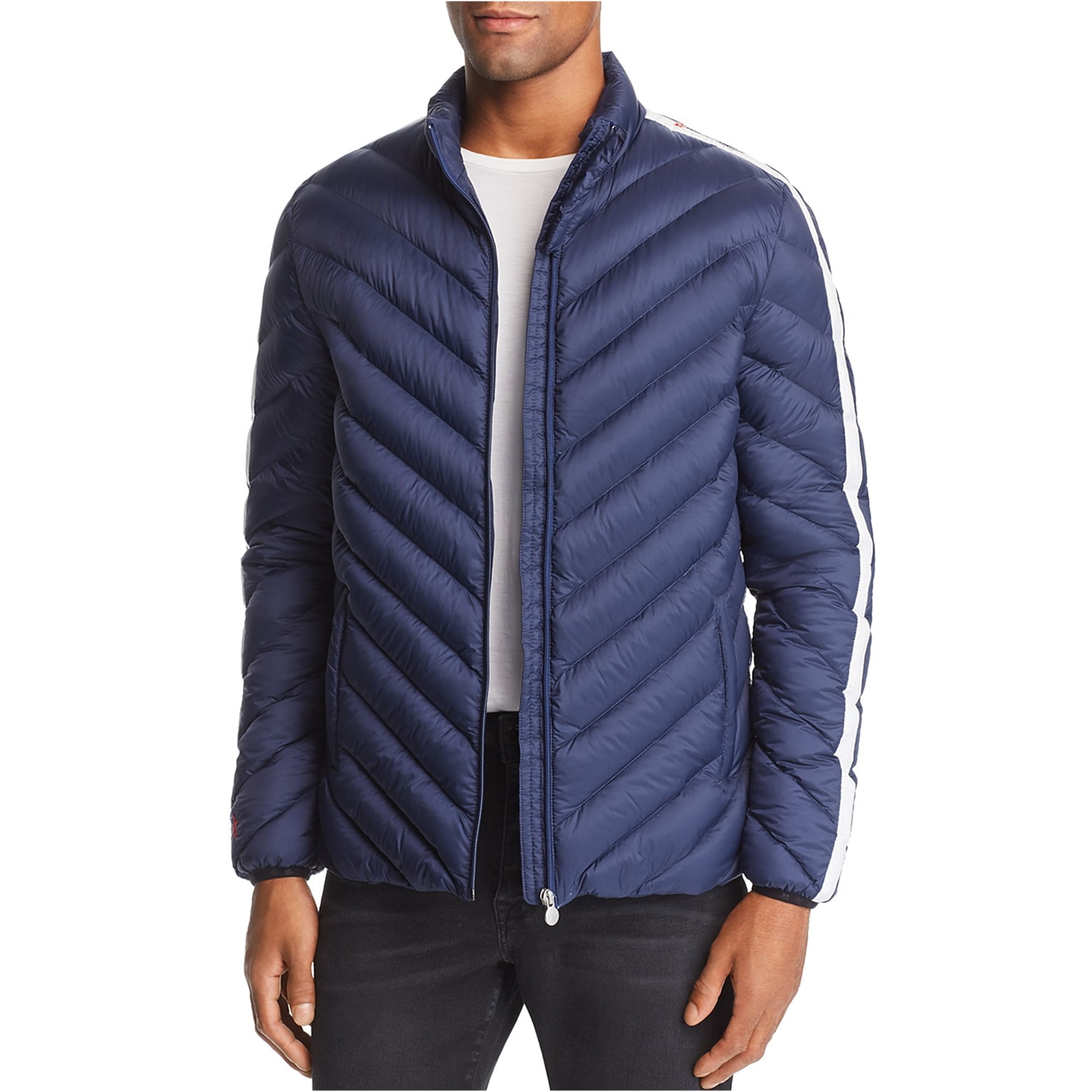 Perfect Moment Mens Feather Down Jacket, Blue, Large