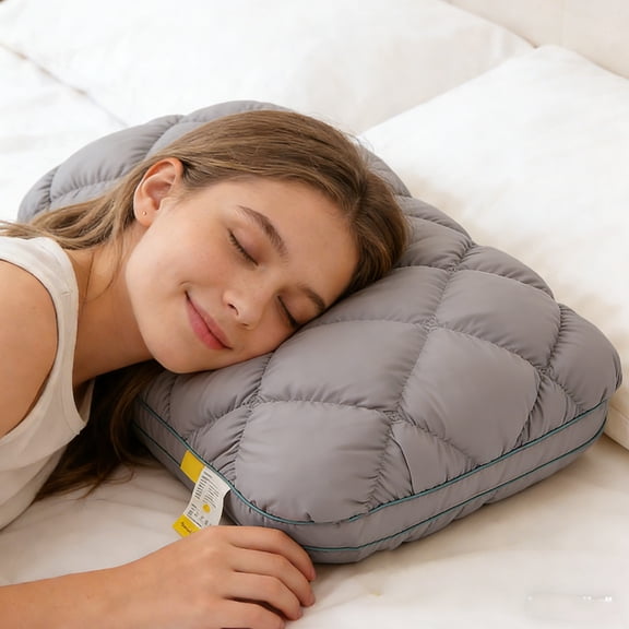 Perfect Night's Rest: Pineapple Cloud Like Down Pillow with Balanced Softness & Support for Back & Side Sleepers