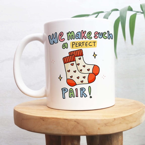 Perfect Pair Cute Mug, Cute Couples Anniversary Cup, Funny Husband Wife Gift, Cute Colleage Anniversary Gift Idea, Gifts under 20 For him