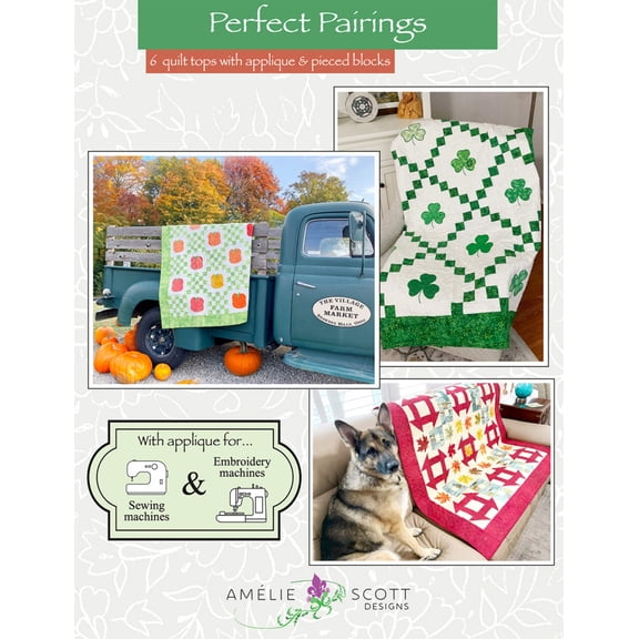 Perfect Pairings Quilt Pattern Booklet from Amelie Scott Designs