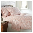 thumbnail image 1 of Perfect Paisley Bedding Set, 3-Piece Twin Bed Sheets and Pillow Case Standard Size, 14" Deep Pocket Twin Fitted Sheet, Oversized Flat Sheet, White Sheets with Coral Haze, 1 of 8