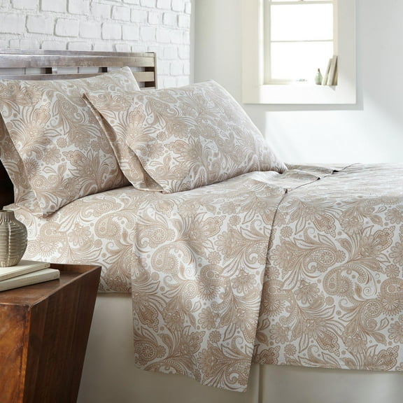 Perfect Paisley Printed Sheet Set by SouthShore Fine Linens