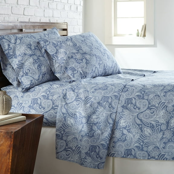 Perfect Paisley Printed Sheet Set by SouthShore Fine Linens