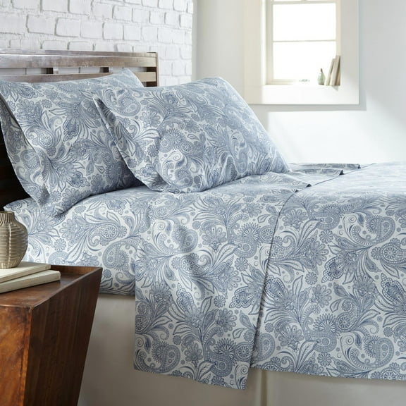 Perfect Paisley Printed Sheet Set by SouthShore Fine Linens