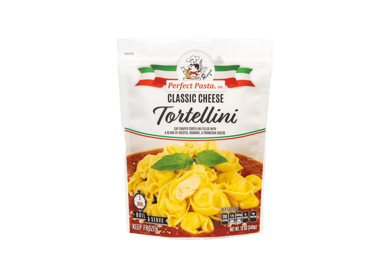 Perfect Pasta Inc. Classic Cheese Tortellini, 12 oz (Frozen, Boil