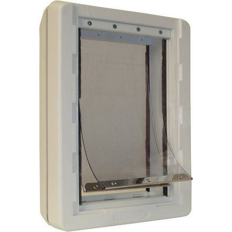 Perfect Pet All Weather Pet Door Dog Doors Super Large 15 inchw x 23.5 inchh Size Super Large 15W x 23.5H White