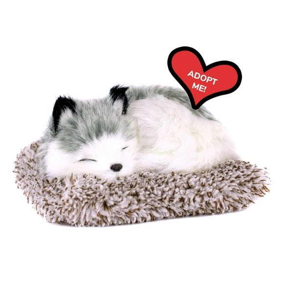 Perfect Petzzz Minis Alaskan Husky, Realistic, Lifelike Stuffed Interactive Plush Toy, Electronic Pets, Companion Pet Puppy with 100% Synthetic Fur