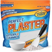 Perfect Plaster for Pottery and Ceramic Slip Casting Molds, Water-Based Powder Material for DIY Mold Making, Clay Reclaim Slabs, Sculptures and Crafts, Fast-Curing - 4 lb Bag