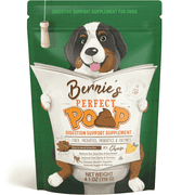 Bernie’s Perfect Poop Digestive Supplement for Dogs, 12.8 oz Chicken, 4-in-1 Formula with Prebiotics, Probiotics, Fiber & Enzymes