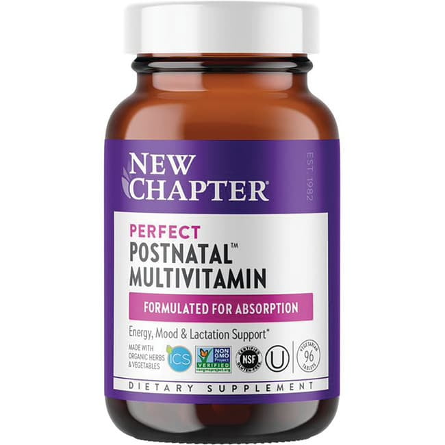 Perfect Postnatal Multivitamin by New Chapter - 96 Tablets