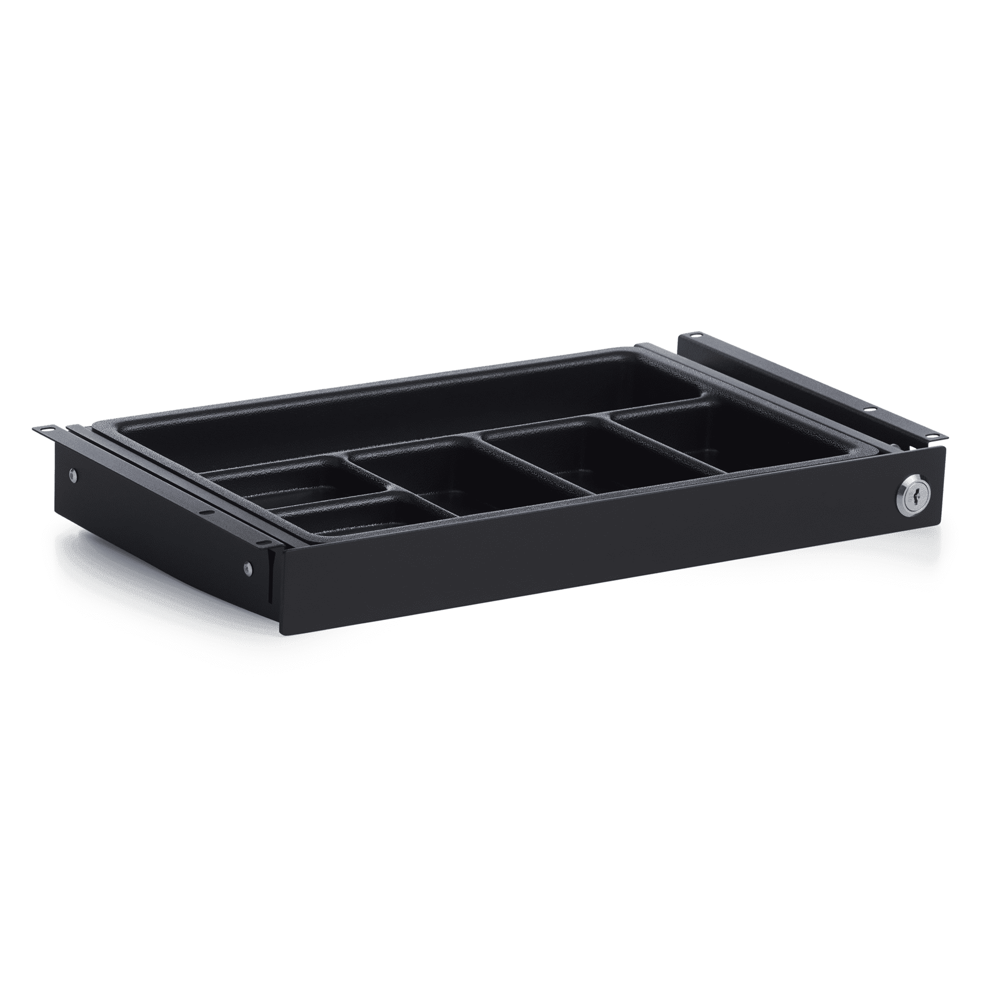 PERFECT POSTURE Max under desk storage drawer with lock, large 16.2" x 9.3" (Black)