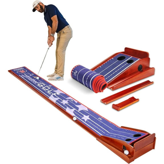 Perfect Practice Barstool Sports Perfect Putting Mat Navy Stars