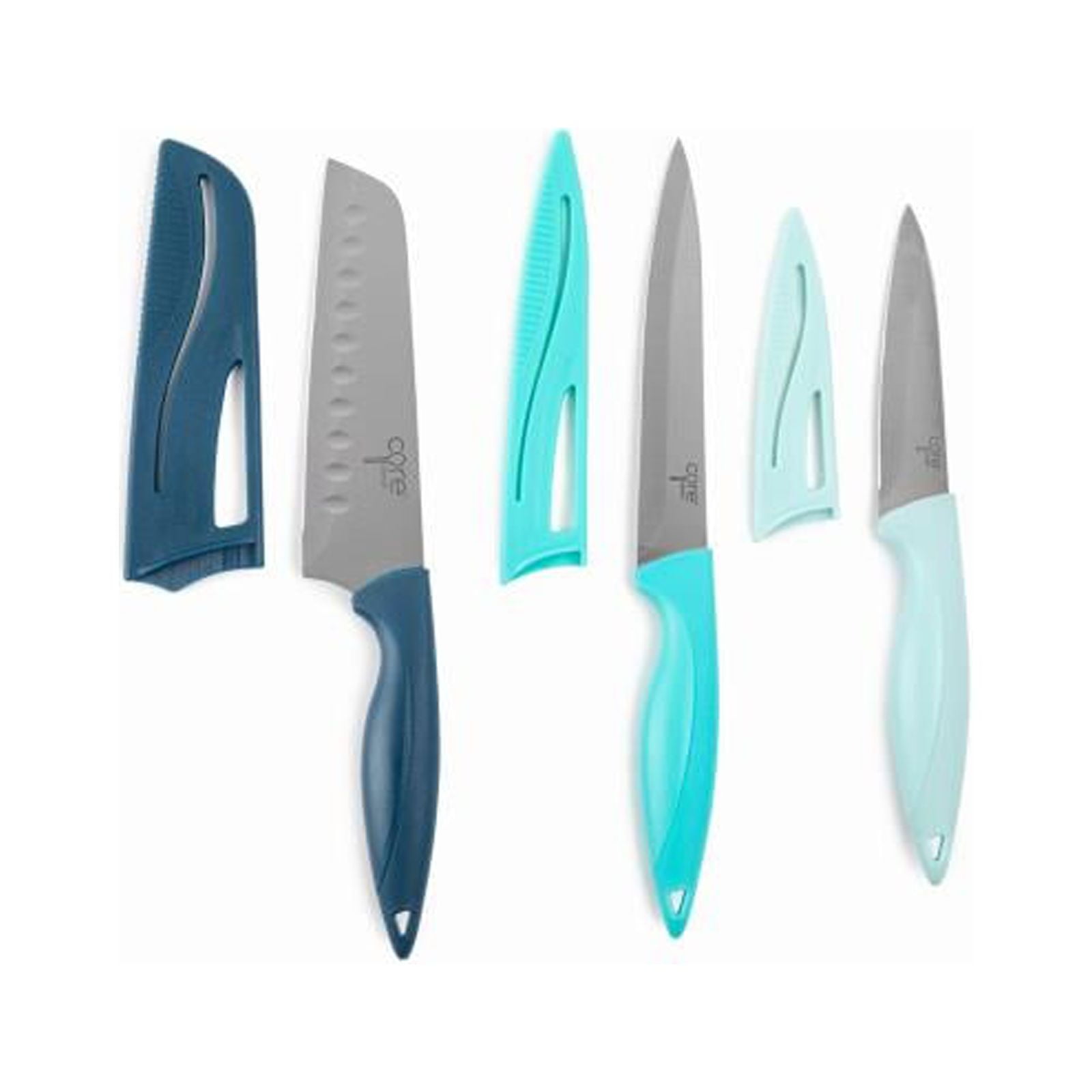 Perfect Precision 6-Piece Knife Set, Santoku, Utility, Paring