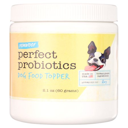 Perfect Probiotics by Yumwoof - Non-GMO, Human-Grade Dog Food Topper with Prebiotic Inulin & Pumpkin Allergies, Digestion, Immunity, Diarrhea, Constipation 9 Science-Backed Strains