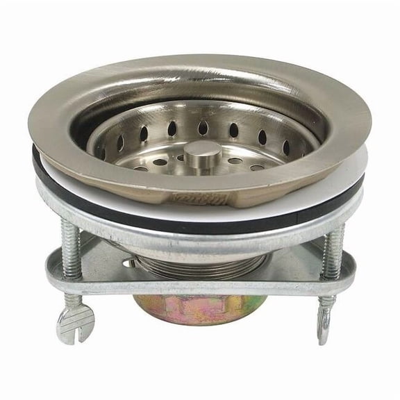 Perfect Putty Brass, SS ,BasketStrainer,3-1/2in to 4in 59-3142