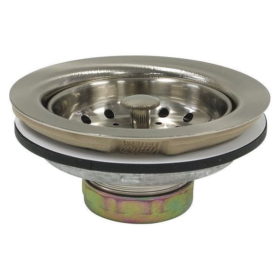 Perfect Putty SS, Zinc,Basket Strainer,4-1/2in 59-3102