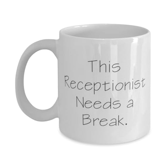 Perfect Receptionist 15oz Mug, This Receptionist Needs a, Gifts For Men Women, Present From Coworkers, Cup For Receptionist, Inexpensive receptionist gifts, Cheap gifts for receptionists, Budget