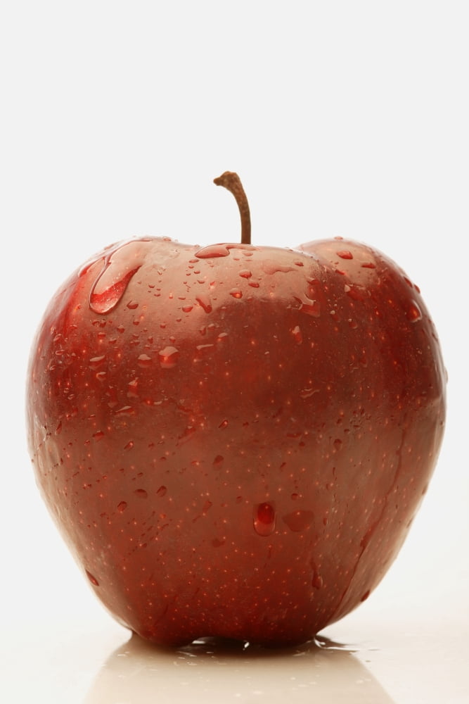 Perfect Red Apple Canvas Art - Darren Greenwood Design Pics (11 x 17)