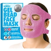 Perfect Remedy Face Ice Pack, Reusable Hot & Cold Ice Face Mask, Gel Compress for Helping with Puffy Eyes and aiding in Conditions of Swelling, Facial Spa Cooli