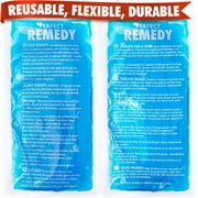 Perfect Remedy Gel Ice Packs for Injuries Reusable Hot Pack & Cold Pack Compress for Injury, Pain Relief, Rehabilitation, Flexible Therapy, for Knee, Back, Neck, Wrist, Ankle (2 Pack - Blue
