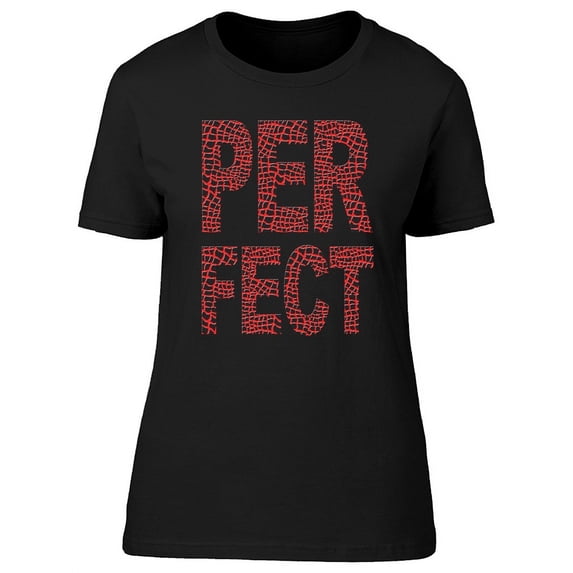 Perfect Rock Lettering Graphic Tee Women's -Image by Shutterstock