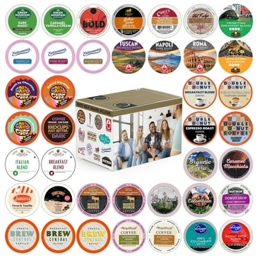 Perfect Samplers Coffee Pods Variety Pack, 40 Count for Keurig K Cups Makers