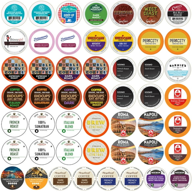 Perfect Samplers Dark Roast and Bold Flavors Coffee Pod Variety Pack ...