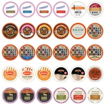 Perfect Samplers Flavored Coffee Pods Variety Pack, 30 Count for Keurig K Cup Brewers