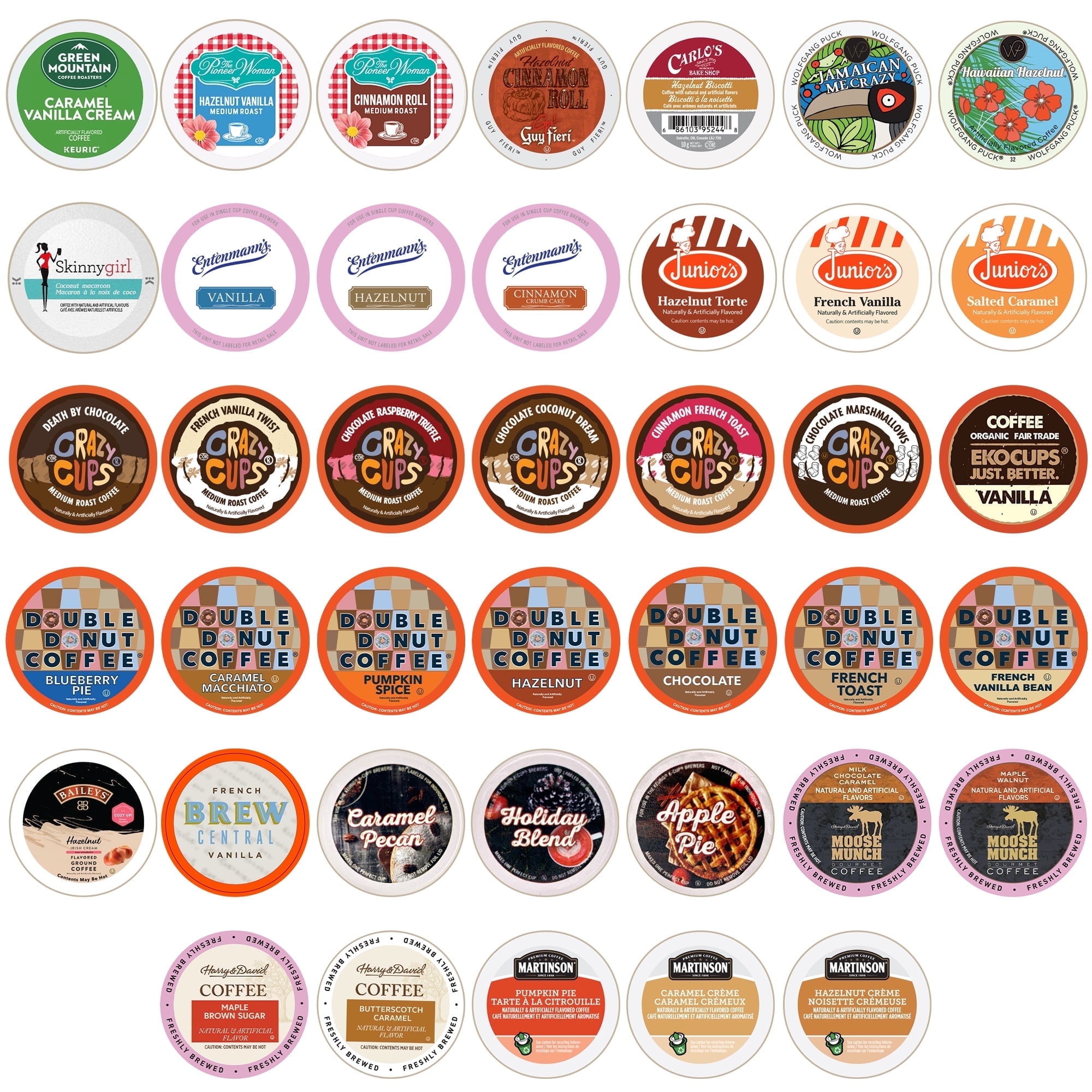 Walmart savings: Perfect Samplers Gourmet Variety Coffee Pods, 40 Count for Keurig Brewers