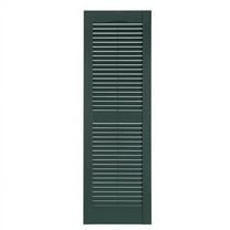 Perfect Shutters IL501543331 Premier Louver Exterior Decorative Shutter, Heritage Green - 15 x 43 in.