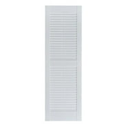 MISTER MXYZPTLK Perfect Shutters IL501551049 Premier Louver Exterior Decorative Shutter Paintable - 15 x 51 in.