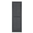 thumbnail image 1 of Perfect Shutters IL501567007 Premier Louver Exterior Decorative Shutter, Dark Gray - 15 x 67 in., 1 of 7