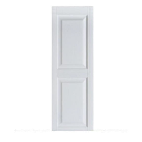 Perfect Shutters IR521551049 Premier Raised Panel Exterior Decorative Shutters Paintable - 15 x 51 in
