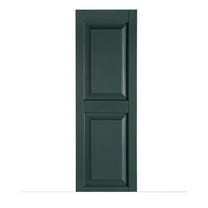 Perfect Shutters IR521551331 Premier Raised Panel Exterior Decorative Shutters Heritage Green - 15 x 51 in.