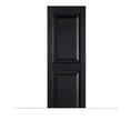 thumbnail image 1 of Perfect Shutters IR521559002 Premier Raised Panel Exterior Decorative Shutters Black - 15 x 59 in, 1 of 7