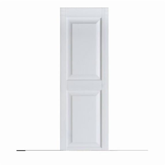 Perfect Shutters IR521559049 Premier Raised Panel Exterior Decorative Shutters, Paintable - 15 x 59 in.