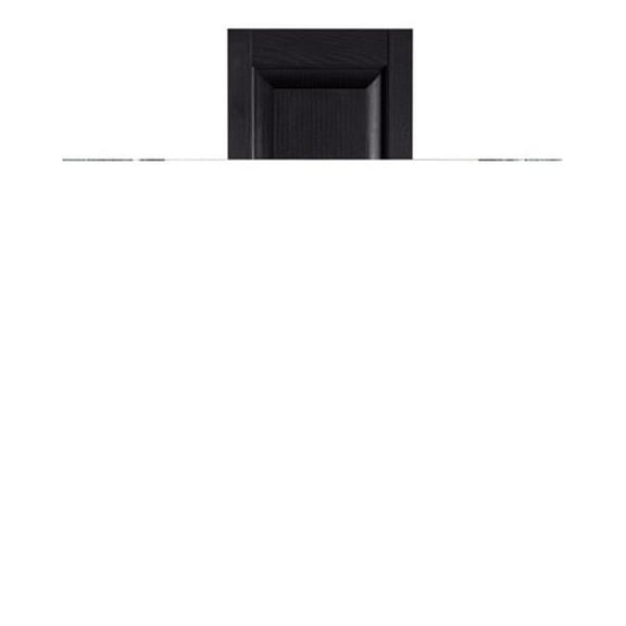 Perfect Shutters IR521563002 Premier Raised Panel Exterior Decorative Shutters Black - 15 x 63 in