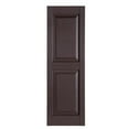 thumbnail image 1 of Perfect Shutters IR521563025 Premier Raised Panel Exterior Decorative Shutters Sienna Brown - 15 x 63 in, 1 of 7