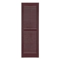 thumbnail image 1 of Perfect Shutters Premier Louver Exterior Decorative Shutter, Burgundy - 15 x 39 in., 1 of 7