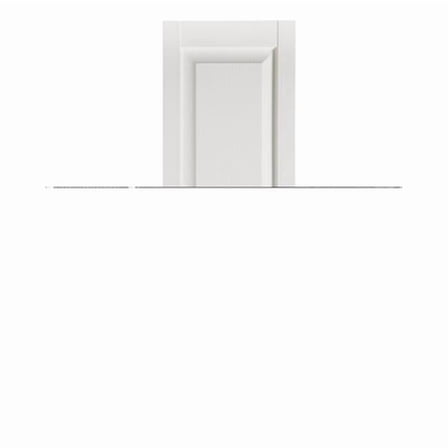 Perfect Shutters Premier Raised Panel Exterior Decorative Shutters White - 15 x 47 in.