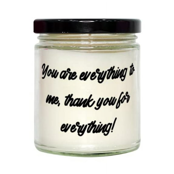 Perfect Single mom Gifts, You are everything to me, thank you for everything!, Single mom Candle From Son Daughter, Single mom gift ideas, Mothers Day gifts for single moms, Christmas gifts for single